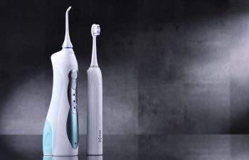 Electric toothbrush and a water flosser